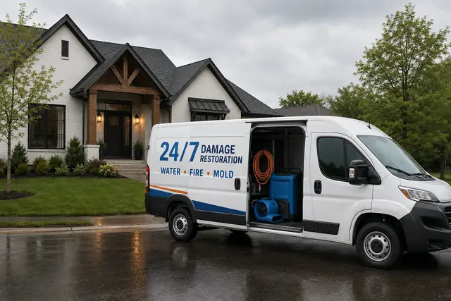 Emergency Roof Tarping Arkadelphia, AR service vehicle from Little Rock Water Restoration Co.